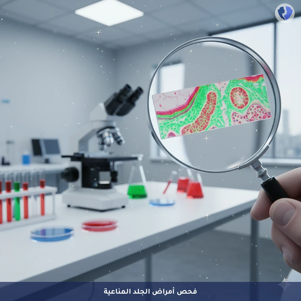 خزعة الجلد المناعية (DIF) - فحص المناعة الوميضية المباشرة لخزعة الجلد (DIF)