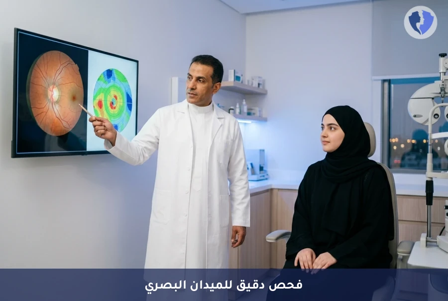 اطمئن على كفاءة رؤيتك الجانبية - فحص الميدان البصري الآلي