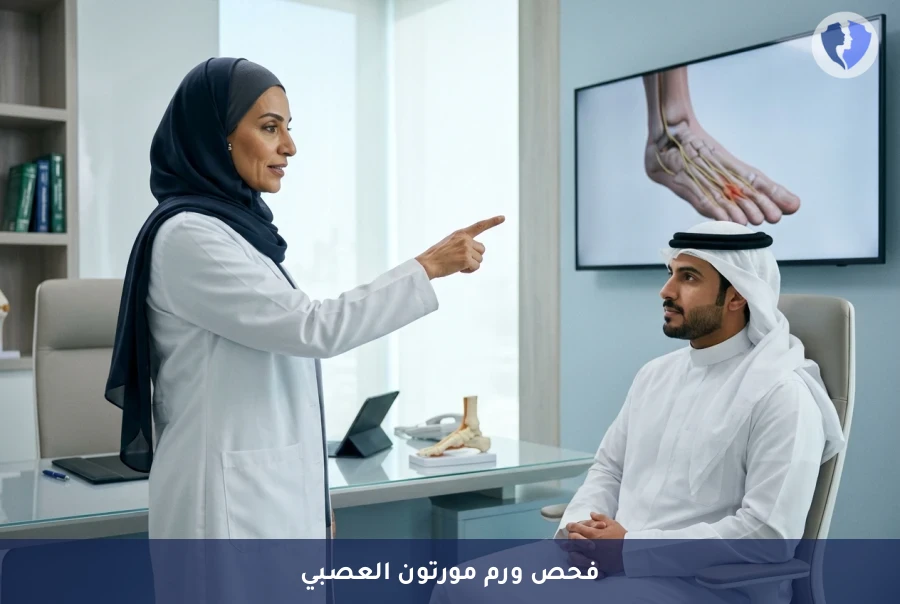 استعد راحة قدميك الآن - فحص الورم العصبي (مورتون)