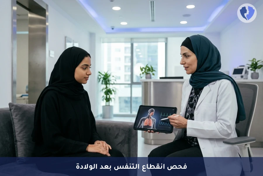 نوم هادئ وصحي بعد الولادة - فحص انقطاع التنفس أثناء النوم بعد الولادة (OSA)