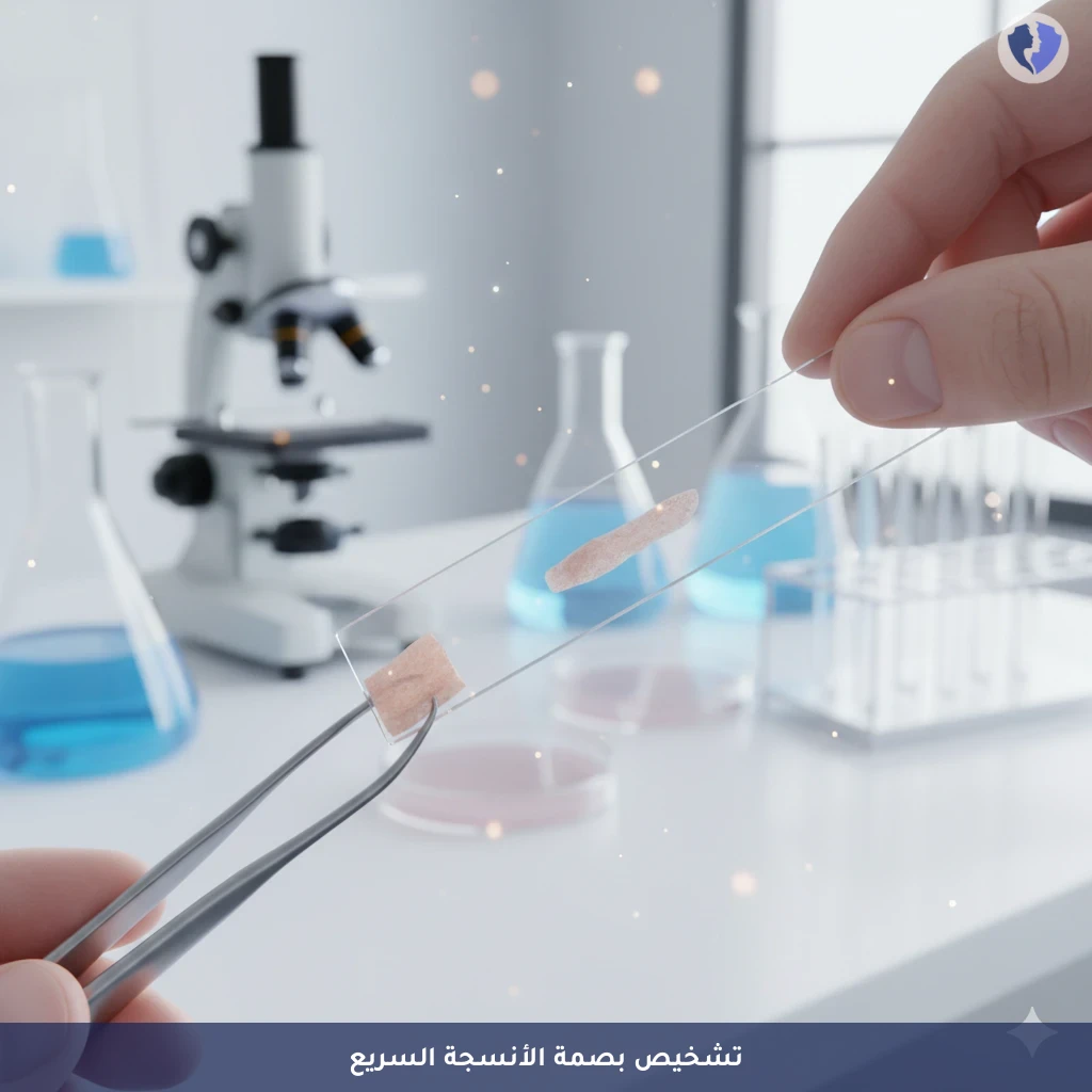 فحص الأنسجة السريع أثناء الجراحة - فحص بصمة أو كشط الأنسجة (Tissue Imprint)