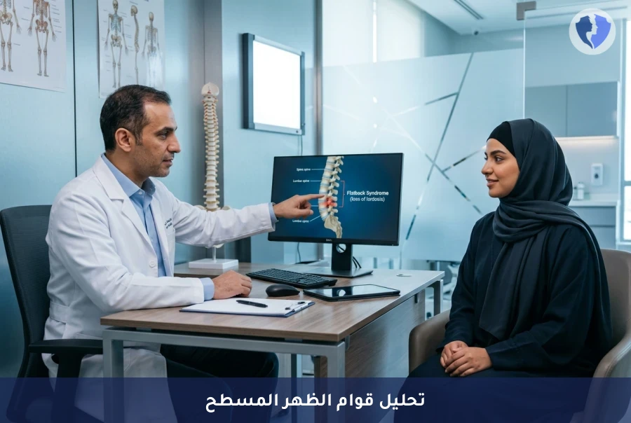 استعد توازن قامتك وصحة ظهرك - فحص تحليل قوام متلازمة الظهر المسطح (Flatback Syndrome)