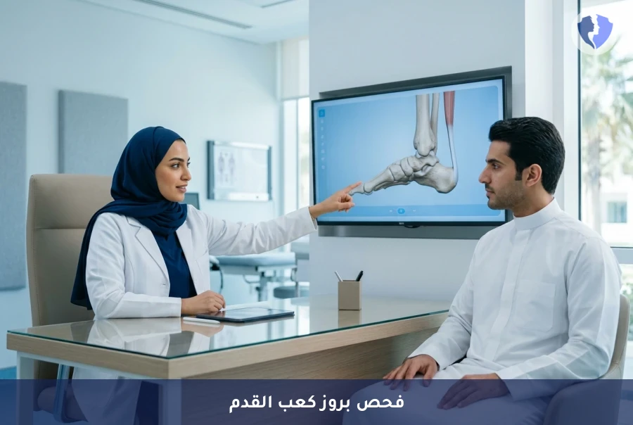 وداعاً لآلام بروز كعب القدم - فحص تقييم تشوه هاغلوند (بروز كعب القدم)