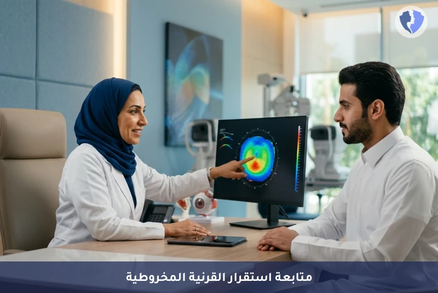 راقب استقرار قرنيتك بدقة - فحص تقييم ثبات القرنية المخروطية (Keratoconus Monitoring)