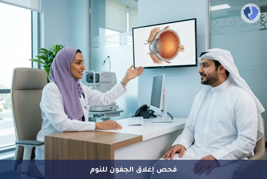 احمِ عينيك من الجفاف الليلي - فحص تقييم عدم إغلاق الجفون أثناء النوم (Lagophthalmos)