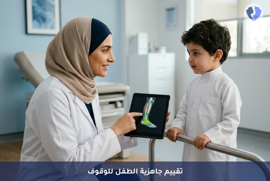 تقييم جاهزية طفلك للمشي - فحص تقييم قدرة الطفل على تحمل الوزن والوقوف