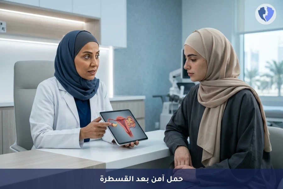 حمل آمن بعد قسطرة الألياف - فحص تقييم مخاطر الحمل بعد عمليات قسطرة ألياف الرحم (UAE)