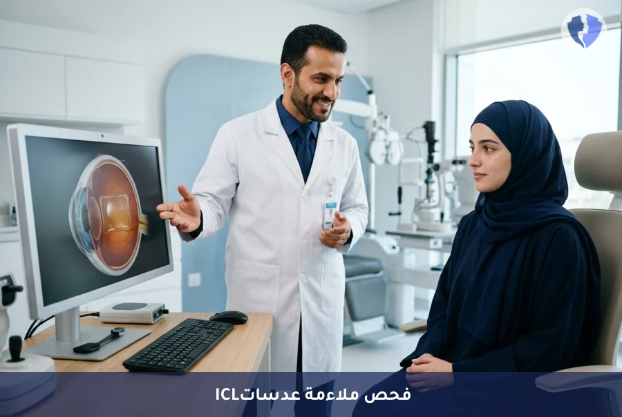 تخلص من النظارة بزراعة عدسات ICL - فحص تقييم ملاءمة عدسات ICL المزروعة
