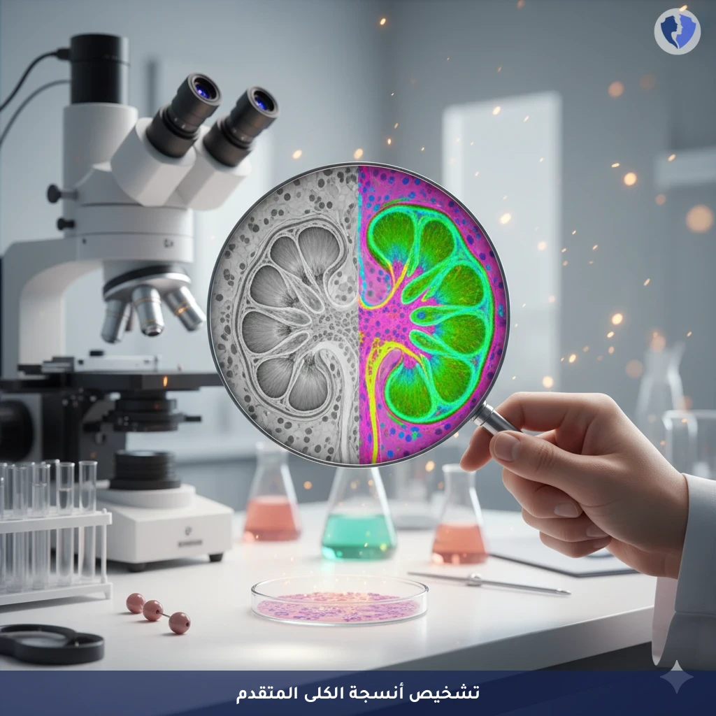 خزعة الكلى المجهرية الشاملة - فحص خزعة الكلى بالمجهر الإلكتروني والمناعي (Renal Biopsy)