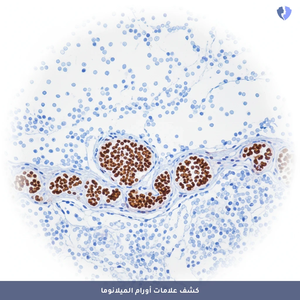 فحص دلالات سرطان الجلد - فحص علامات الميلانوما الكيميائي النسيجي المناعي (Melan)