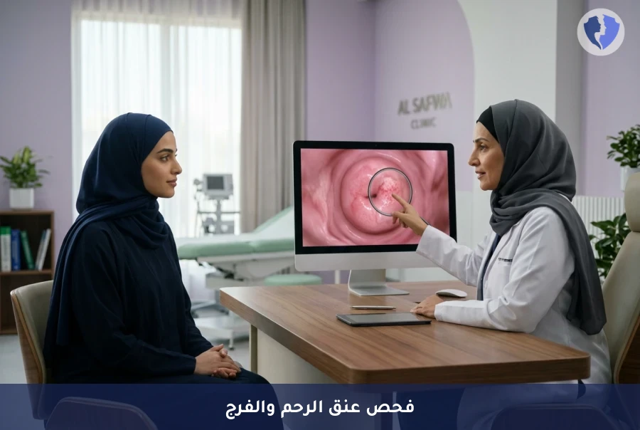 اطمئني على صحتك النسائية بدقة - فحص عنق الرحم والفرج بالمنظار المكبر (Colposcopy & Vulvoscopy)