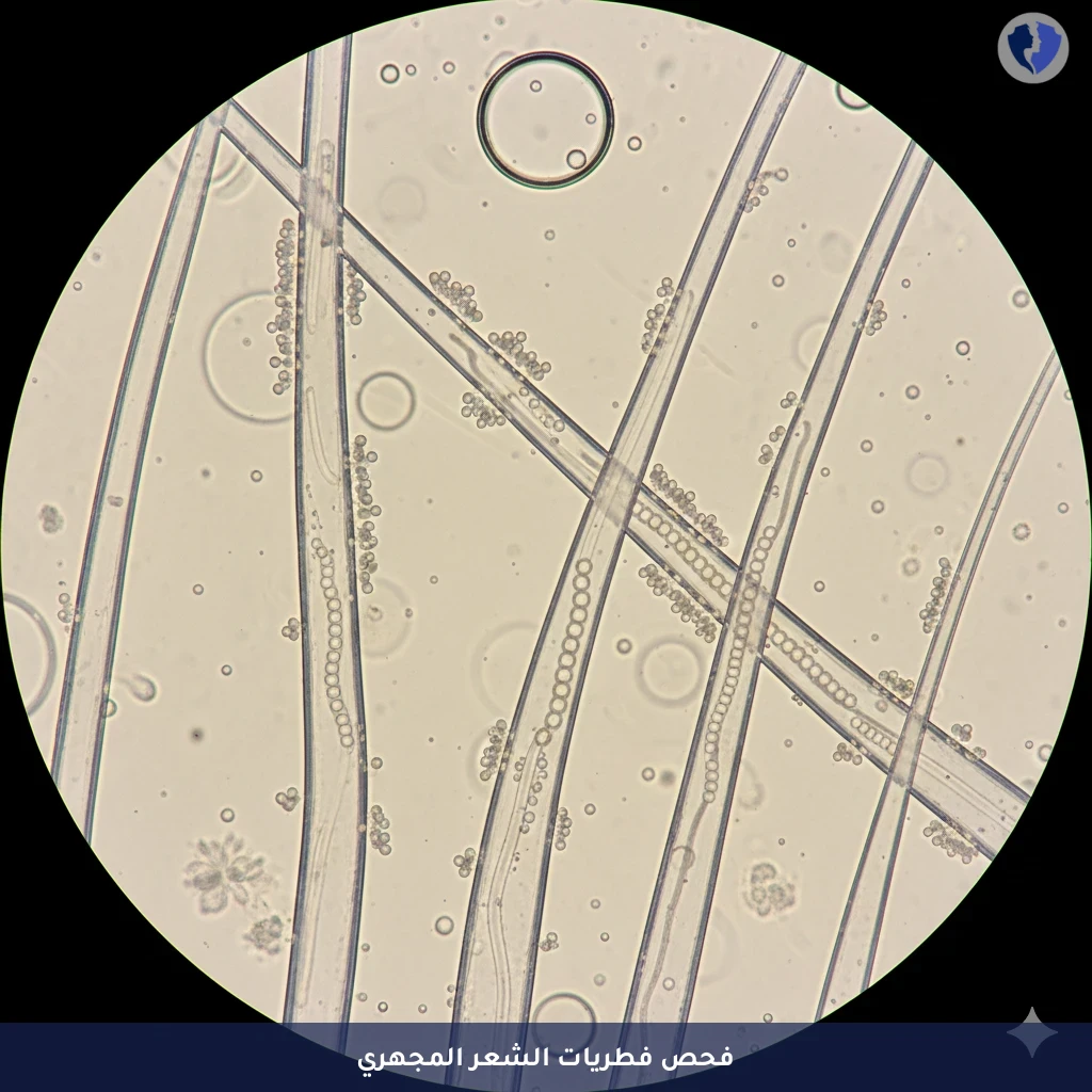 فحص فطريات الرأس السريع - فحص فطريات الشعر المجهري (KOH)