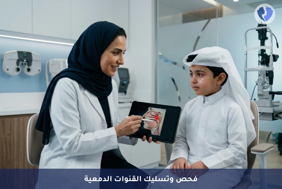 وداعاً لمشكلة تدميع العين المستمر - فحص كفاءة وغسيل القنوات الدمعية (Lacrimal Syringing)