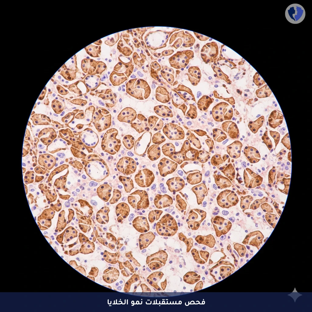 تحليل EGFR للعلاج الموجه - فحص كيميائي نسيجي مناعي لمستقبل عامل نمو البشرة (EGFR)