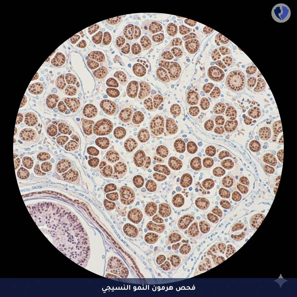 فحص هرمون النمو لأورام النخامية - فحص كيميائي نسيجي مناعي لهرمون النمو (GH)