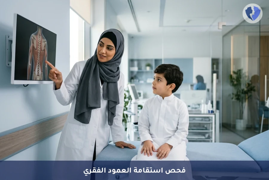 صحة ظهر طفلك تبدأ هنا - فحص محاذاة العمود الفقري وتوازن العضلات المحيطة