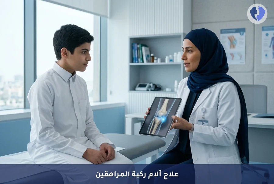علاج آلام الركبة للمراهقين - فحص مرض أوزغود-شلاتر (Osgood-Schlatter)