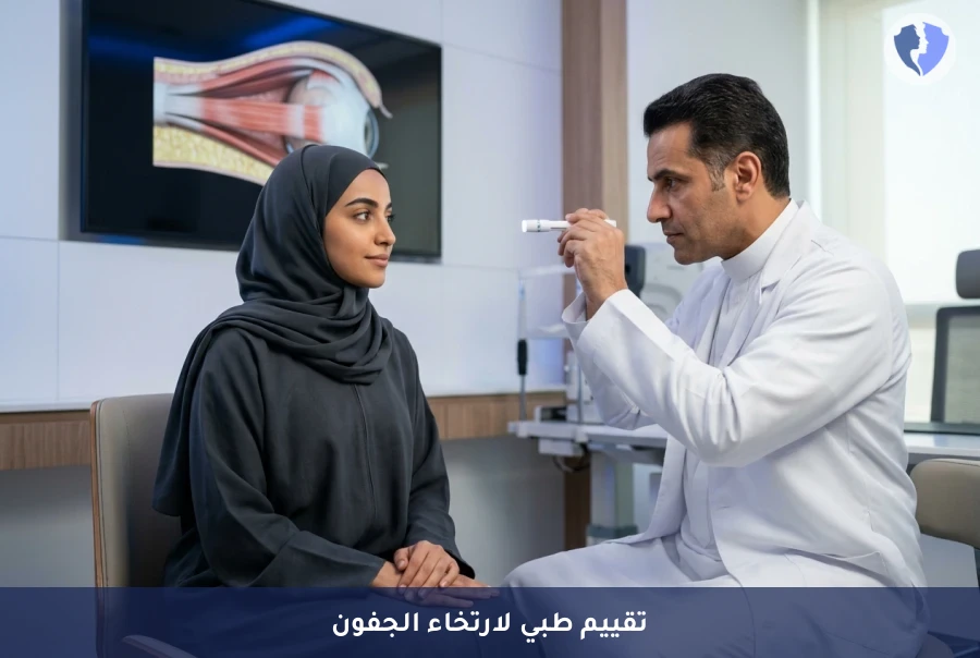 استعد نضارة وجمال عينيك - فحص وتقييم ارتخاء الجفون الوظيفي
