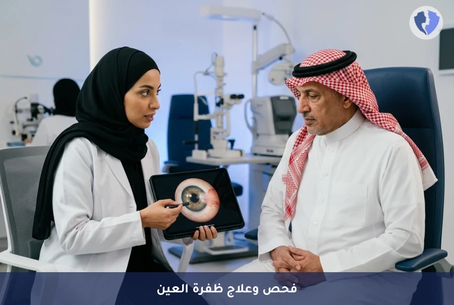 صحة عينك تبدأ بفحص الظفرة - فحص ومتابعة ظفرة العين (Pterygium)
