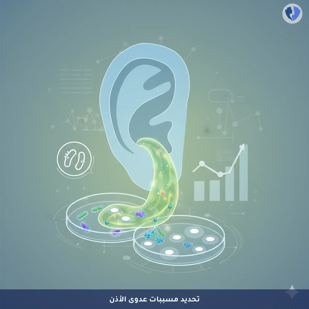علاج دقيق لالتهاب الأذن - مزرعة إفرازات الأذن اليسرى (Ear Discharge Culture - Left)