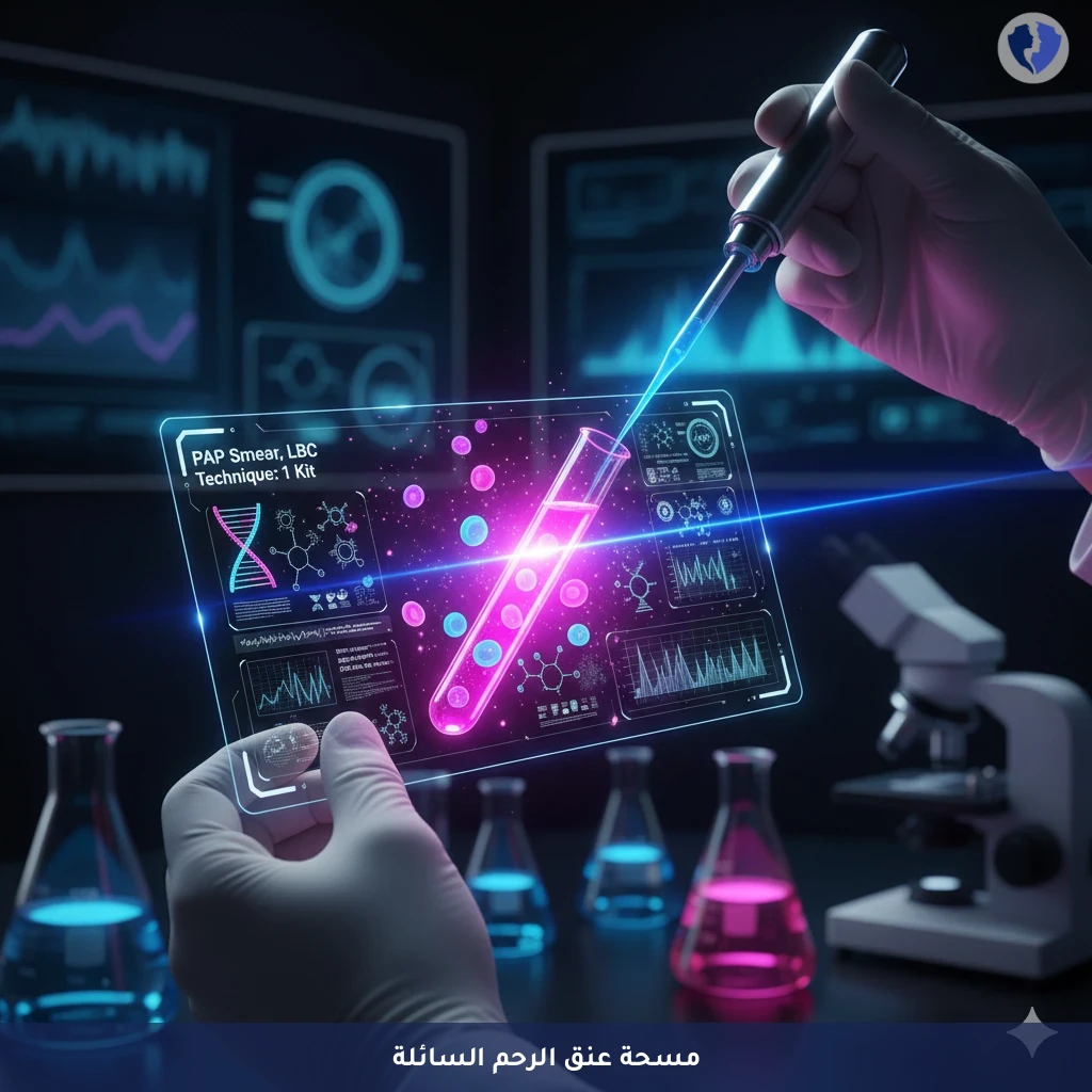 مسحة عنق الرحم بتقنية LBC المتطورة - مسحة عنق الرحم بالتحضير السائل (PAP Smear LBC)