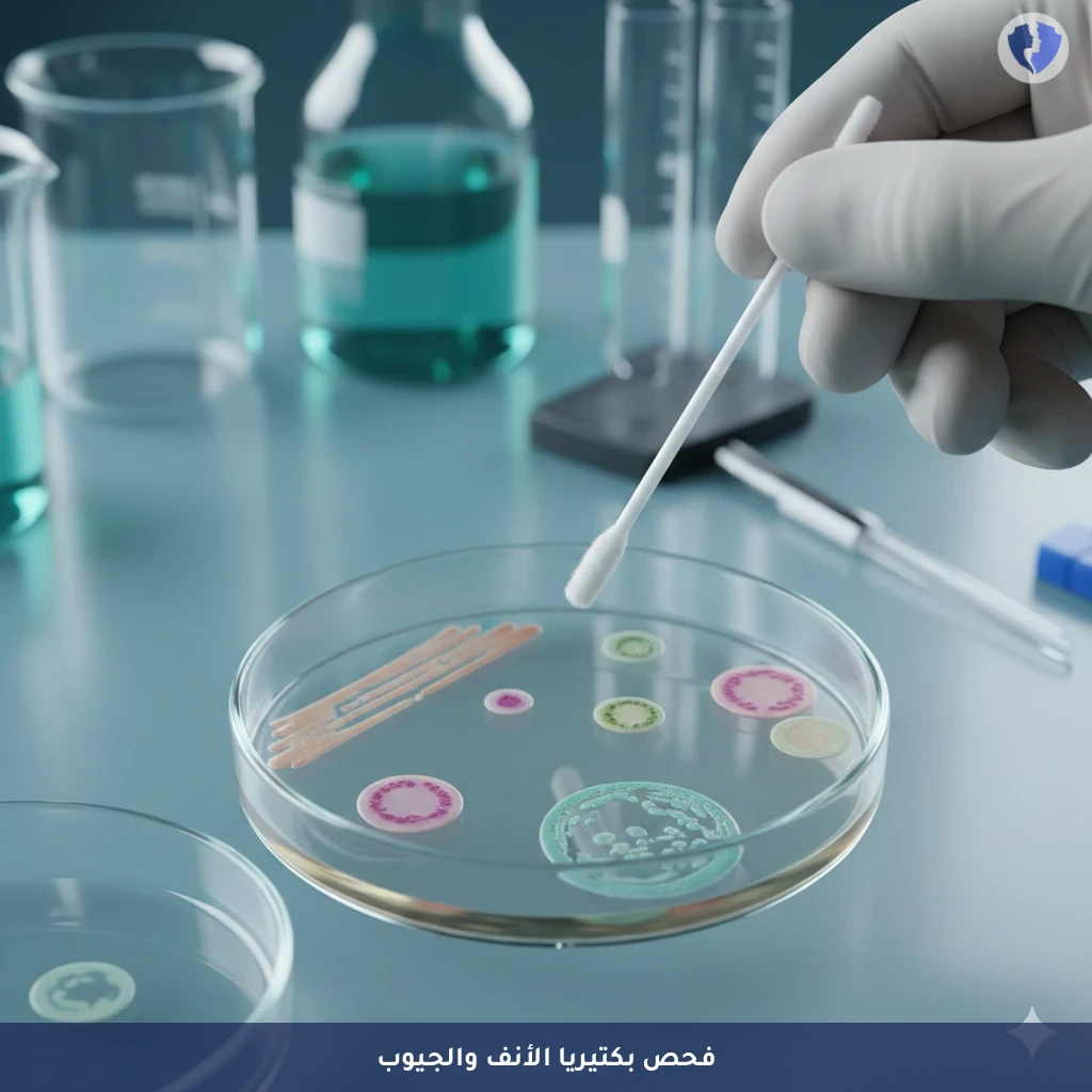 مزرعة مسحة الأنف والجيوب - مسحة ومزرعة من الأنف (Nose Swab Culture)