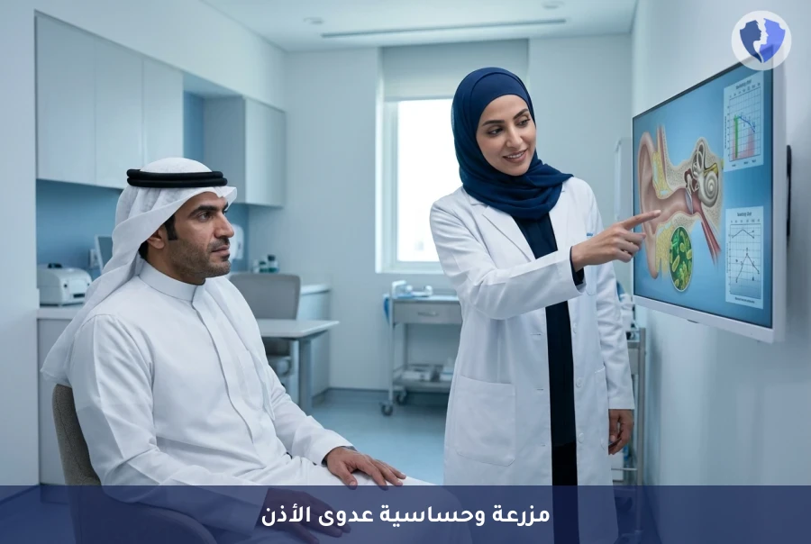 مزرعة أذن لتحديد العدوى