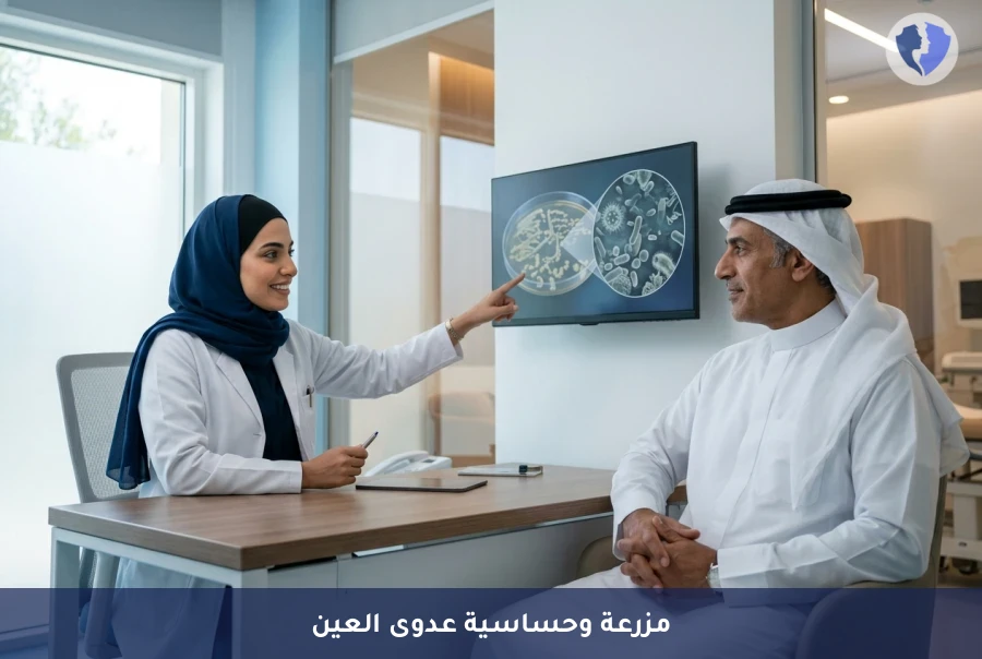 مزرعة عين لتشخيص الالتهاب
